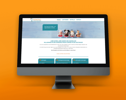 Design einer Webseite für Kinderärztin "Stadelmann"