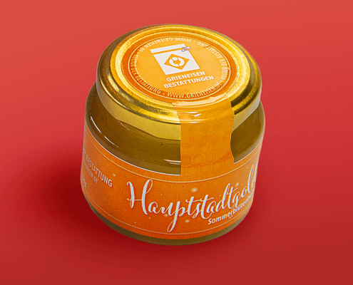 Honig-Marke als Giveaway designt von Letus