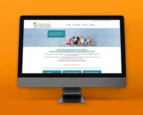 Entwurf und Design einer Webseite für Arztpraxis "Stadelmann"