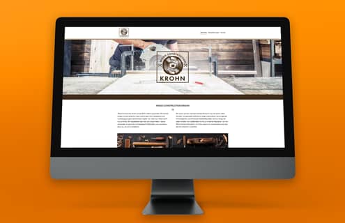 Website für "Wood Construction Krohn"