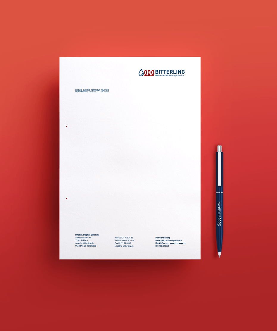 Briefpapier mit Logodesign von Letus